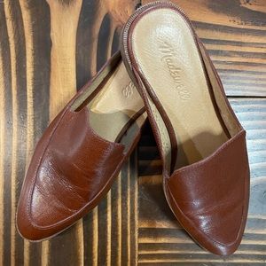 Madewell leather slip on loafers